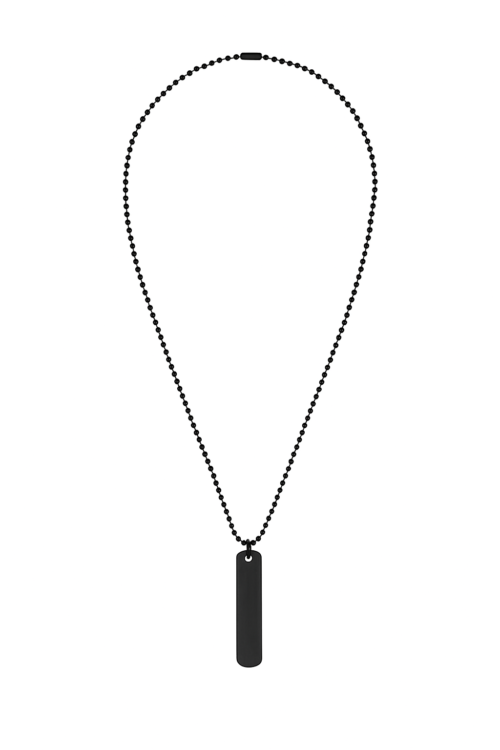 Black Sleek Palate with Beaded Chain