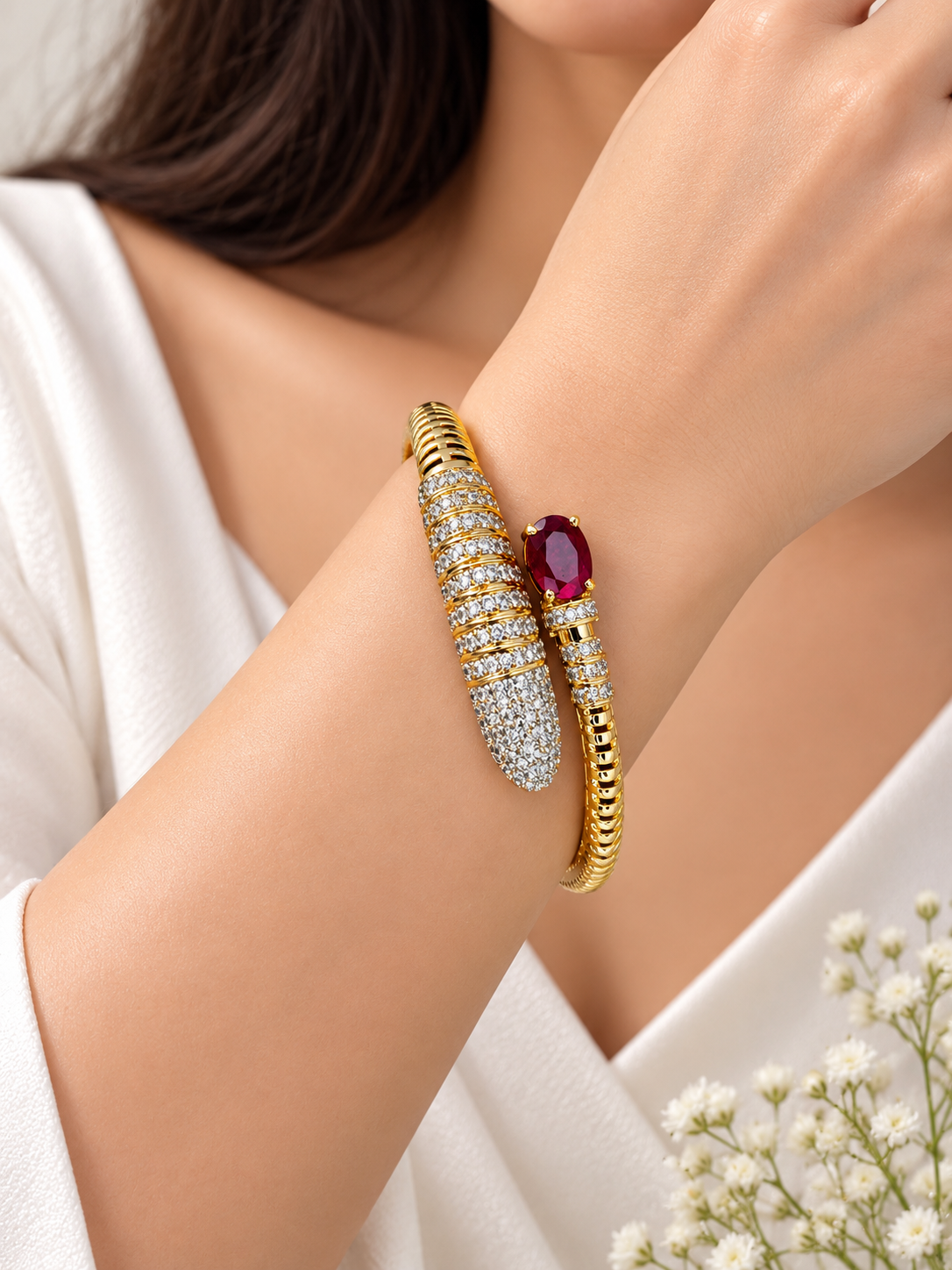 Ruby Royale Duo Bangle