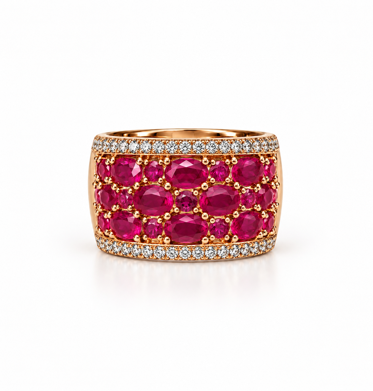 Ruby Majesty Gemstone Band