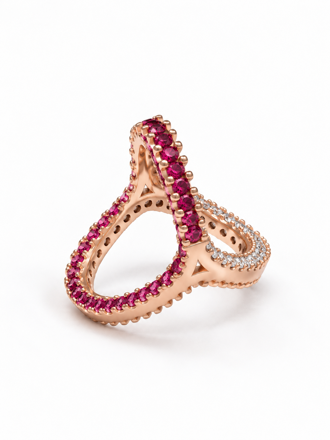 Ruby Pavé Eternity Ring