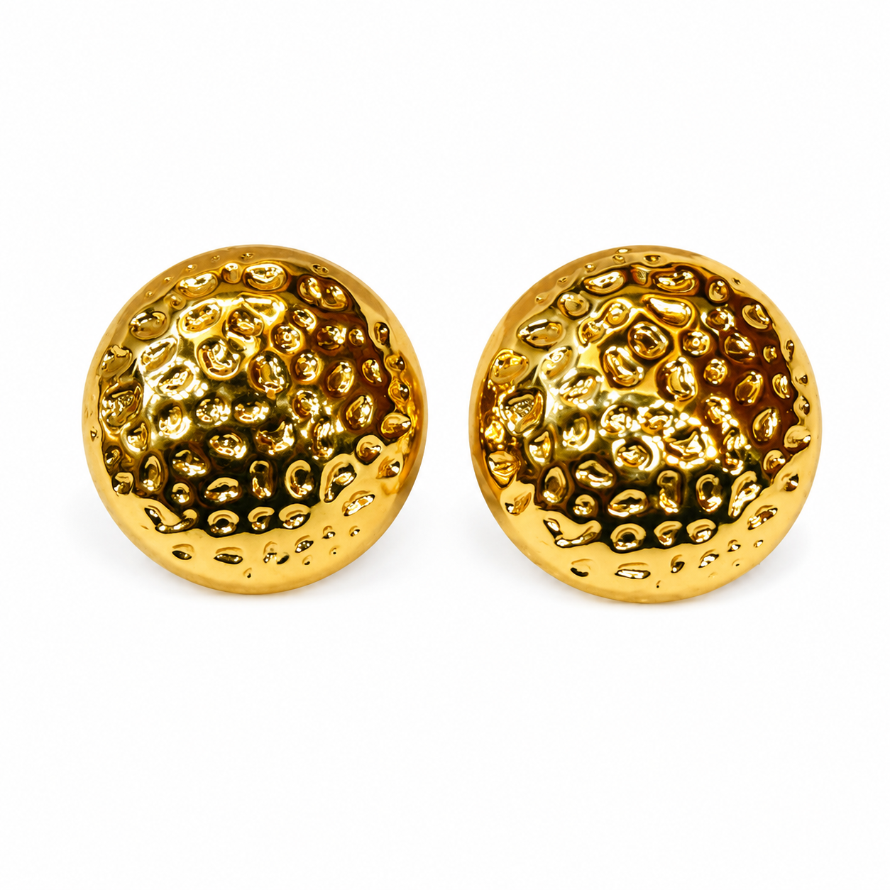 Hammered Disc Stud