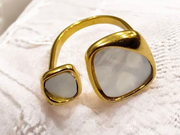 Luxe Split Marble Ring