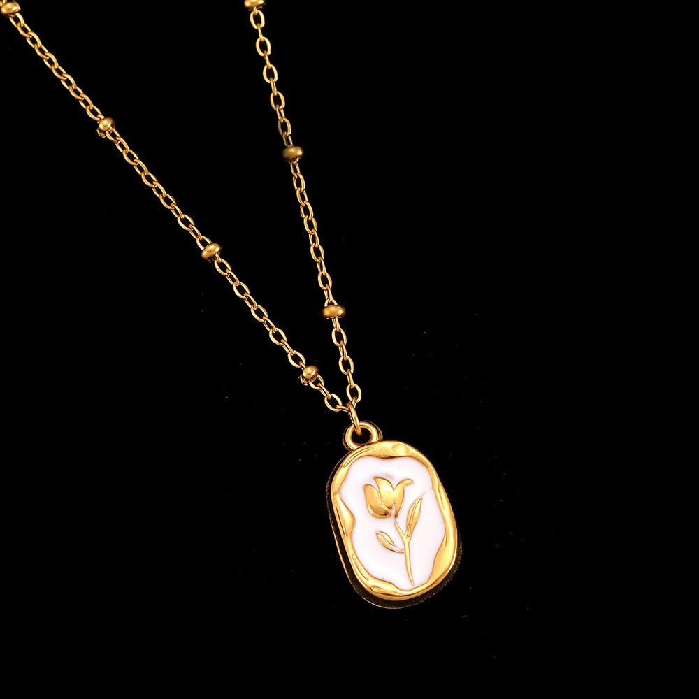 Minimal Gold Flower Pendant