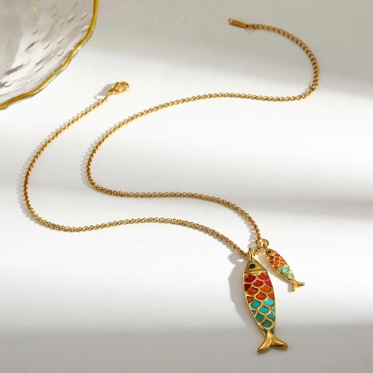 Dual Fish Pendant (Vibrant)
