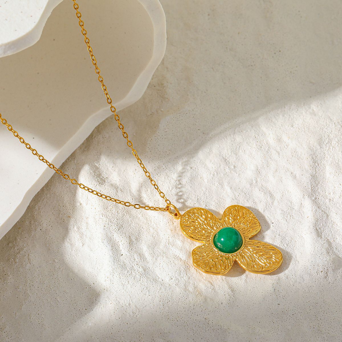 Green Stone Flower