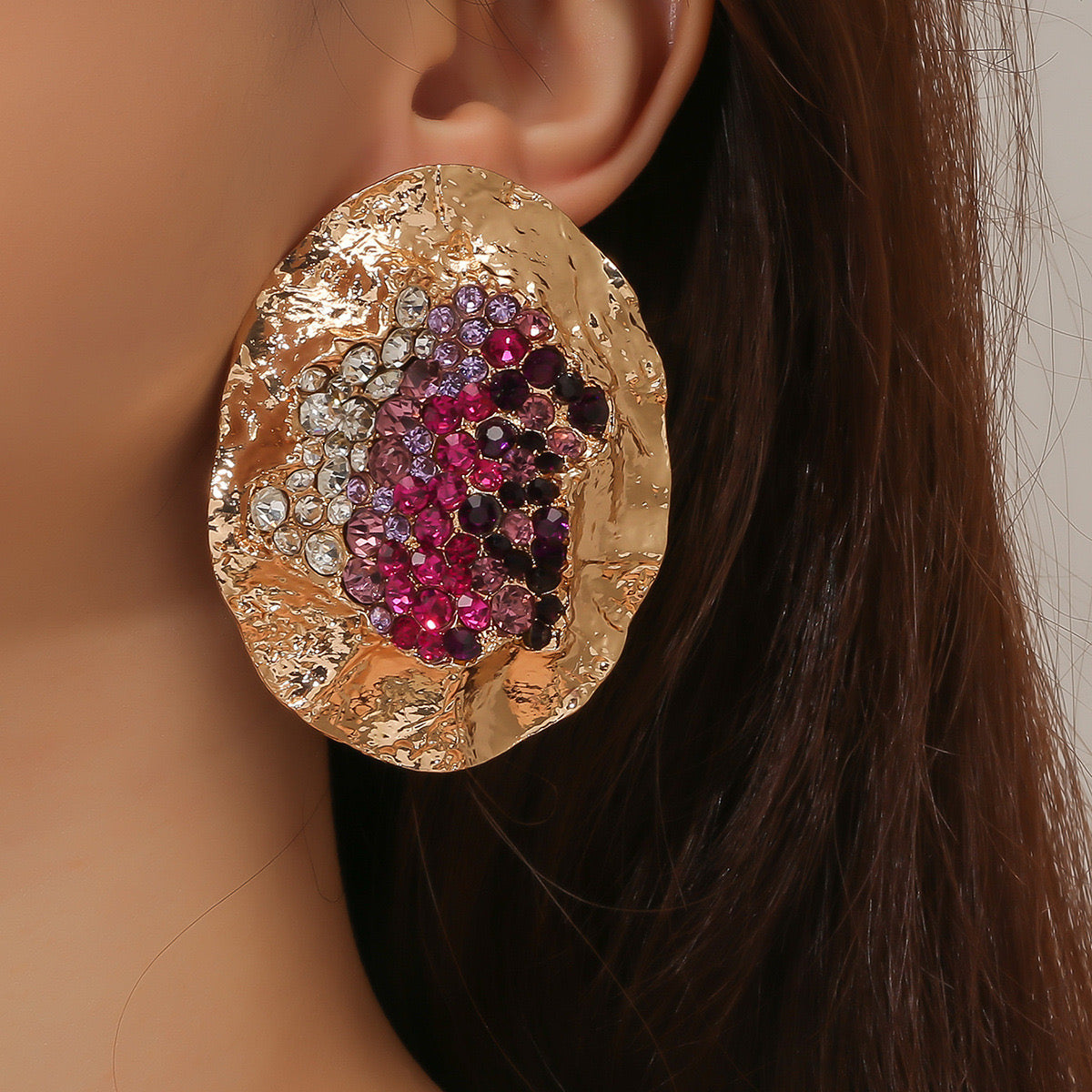 Oval Stone Stud