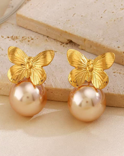 Sparkling Golden Pearl of Butterfly