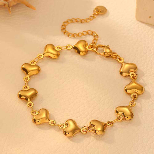 Golden Hearts Bracelet