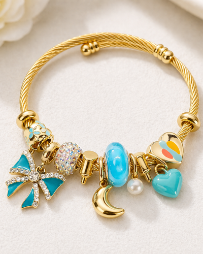 Blue Charm Bracelet