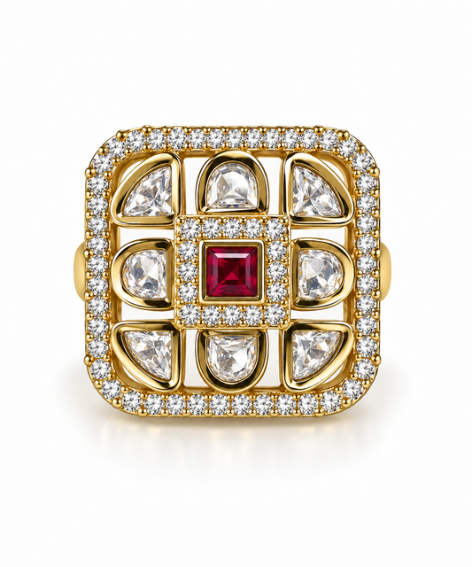 Imperial Ruby Mosaic Ring