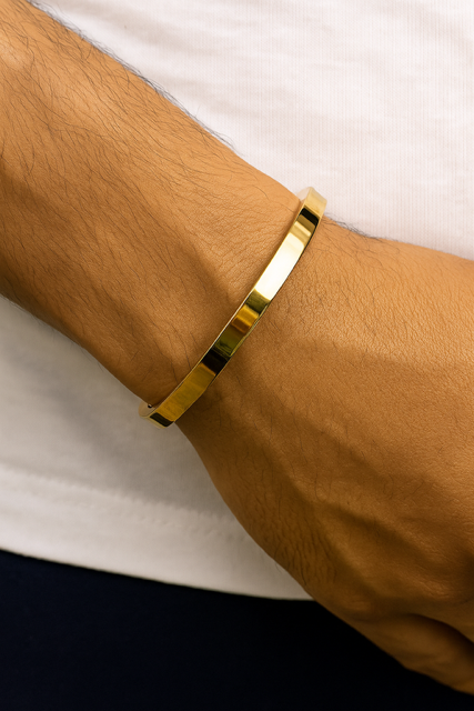 Plain Oval Kada Type Bracelet
