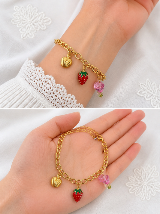 Gold Coin Charm Bracelet