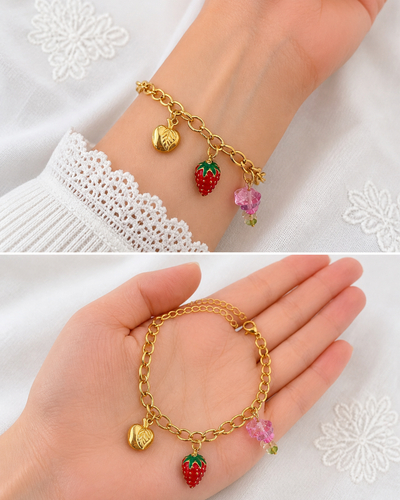 Gold Coin Charm Bracelet