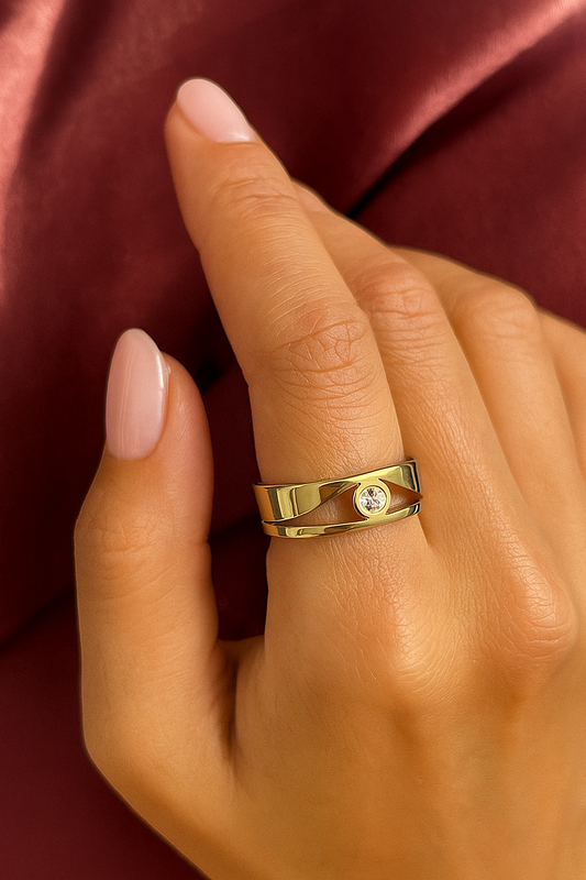 Statement Solitaire Stylish Ring