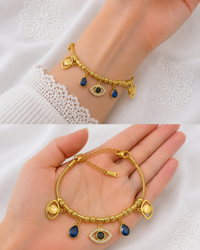 Gold Coin Charm Bracelet