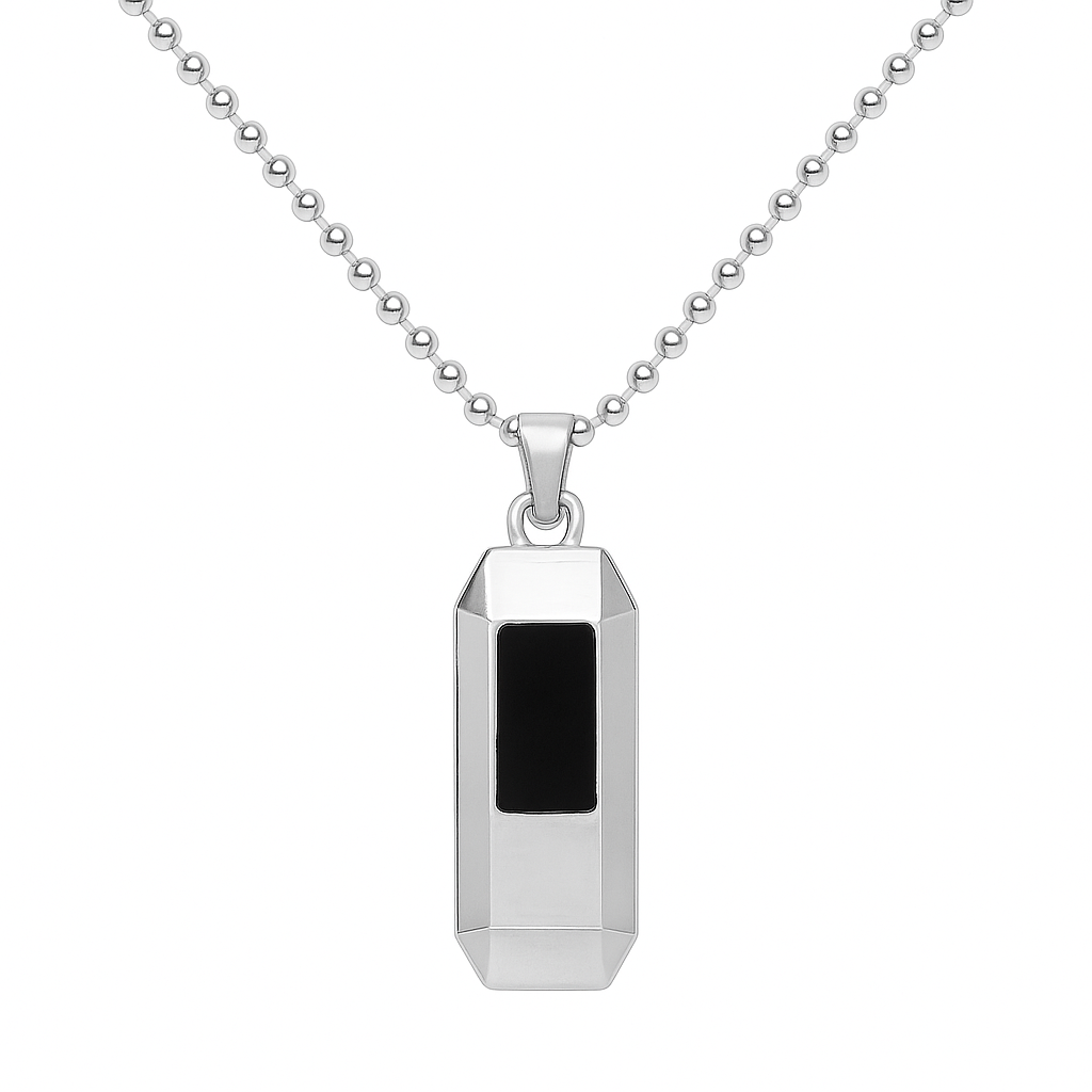 Sleek chain with Silver Luxury Pendant