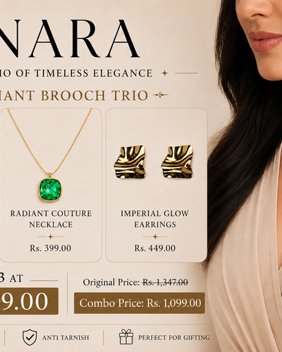 Radiant Brooch Trio
