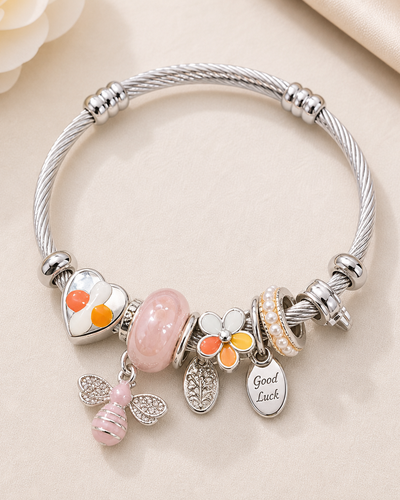 Pink Bee Bracelet