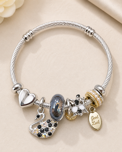 Swan Charm Bracelet