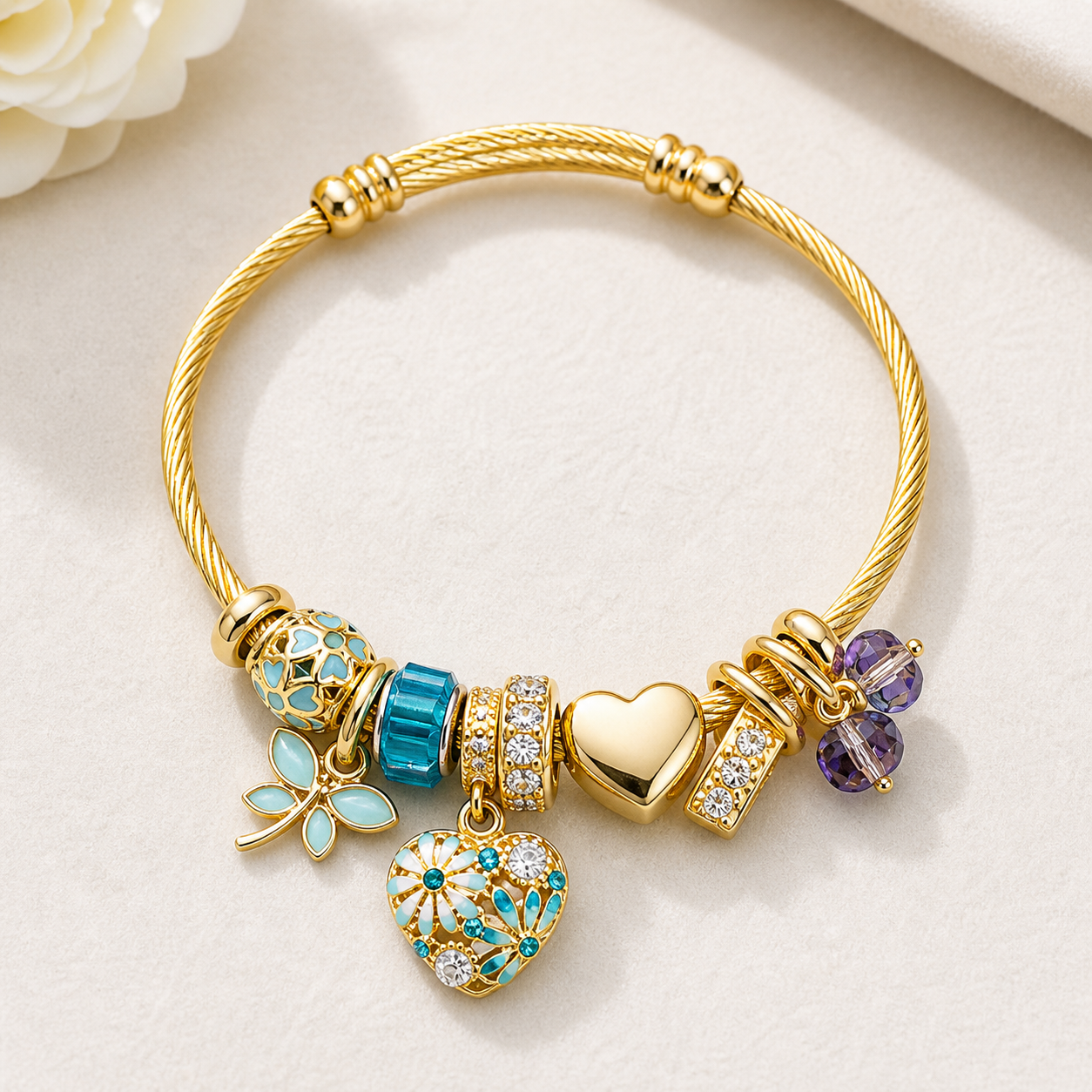 Turquoise Heart Bracelet
