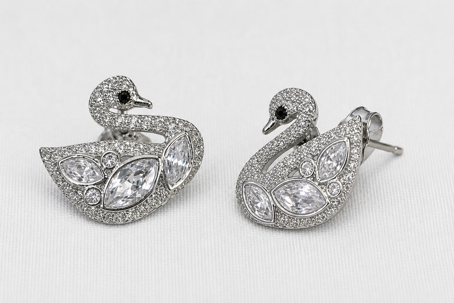 Swan Crystal Stud