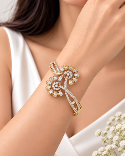 Imperial Blossom Vine Bangle