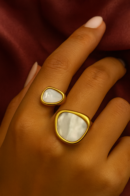 Luxe Split Marble Ring