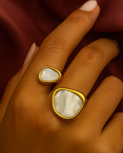 Luxe Split Marble Ring