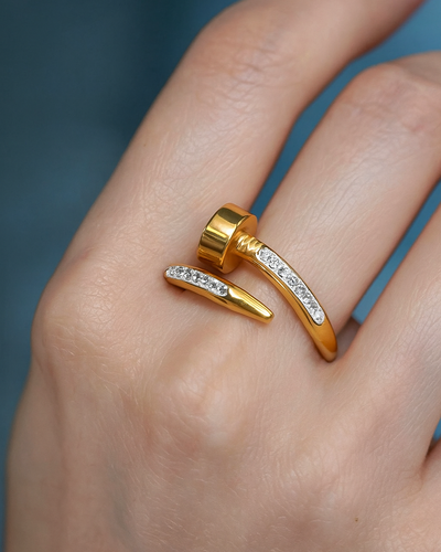 Trendy Studded Nail ring