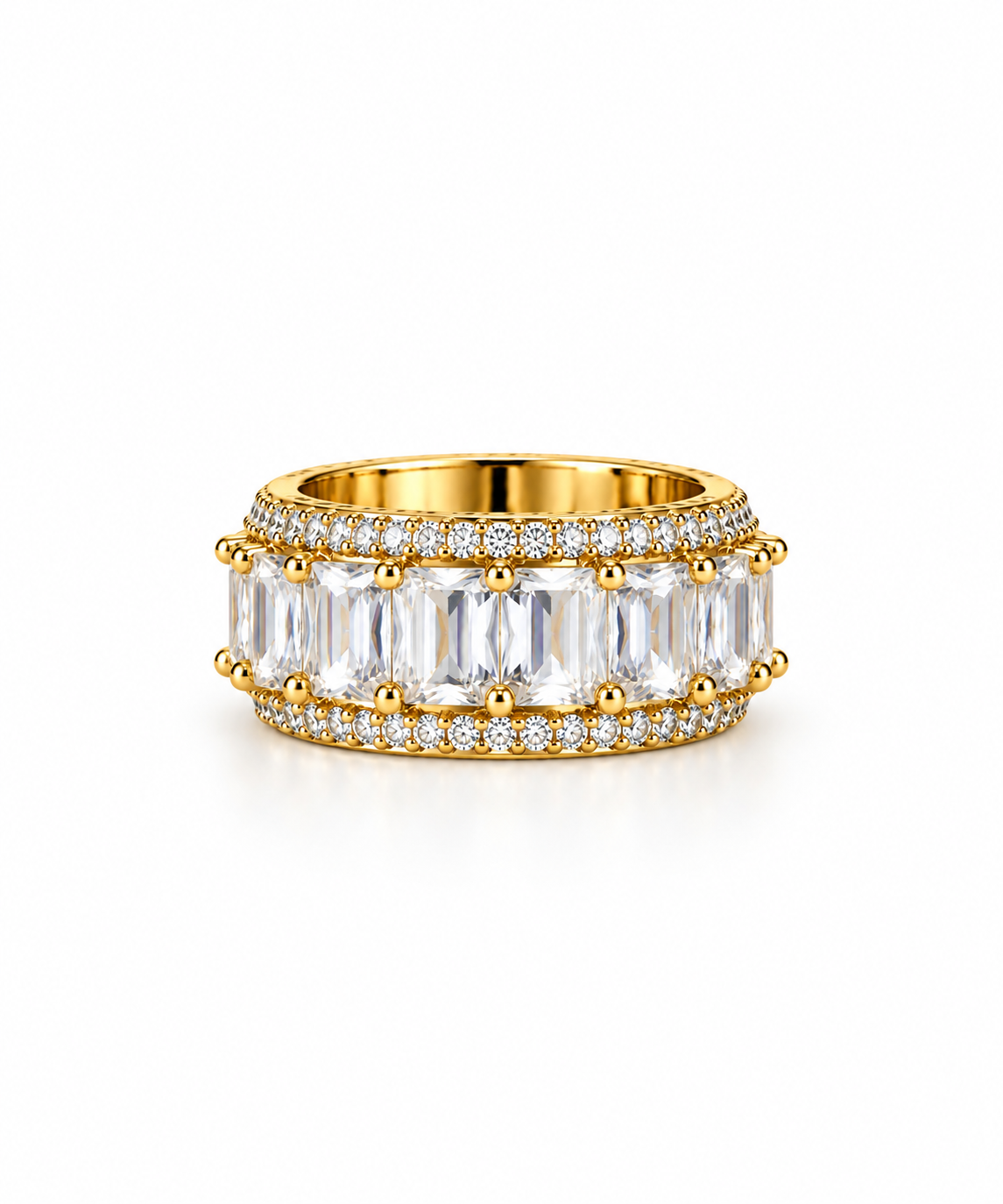 Luminous Baguette Band Ring
