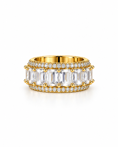 Luminous Baguette Band Ring