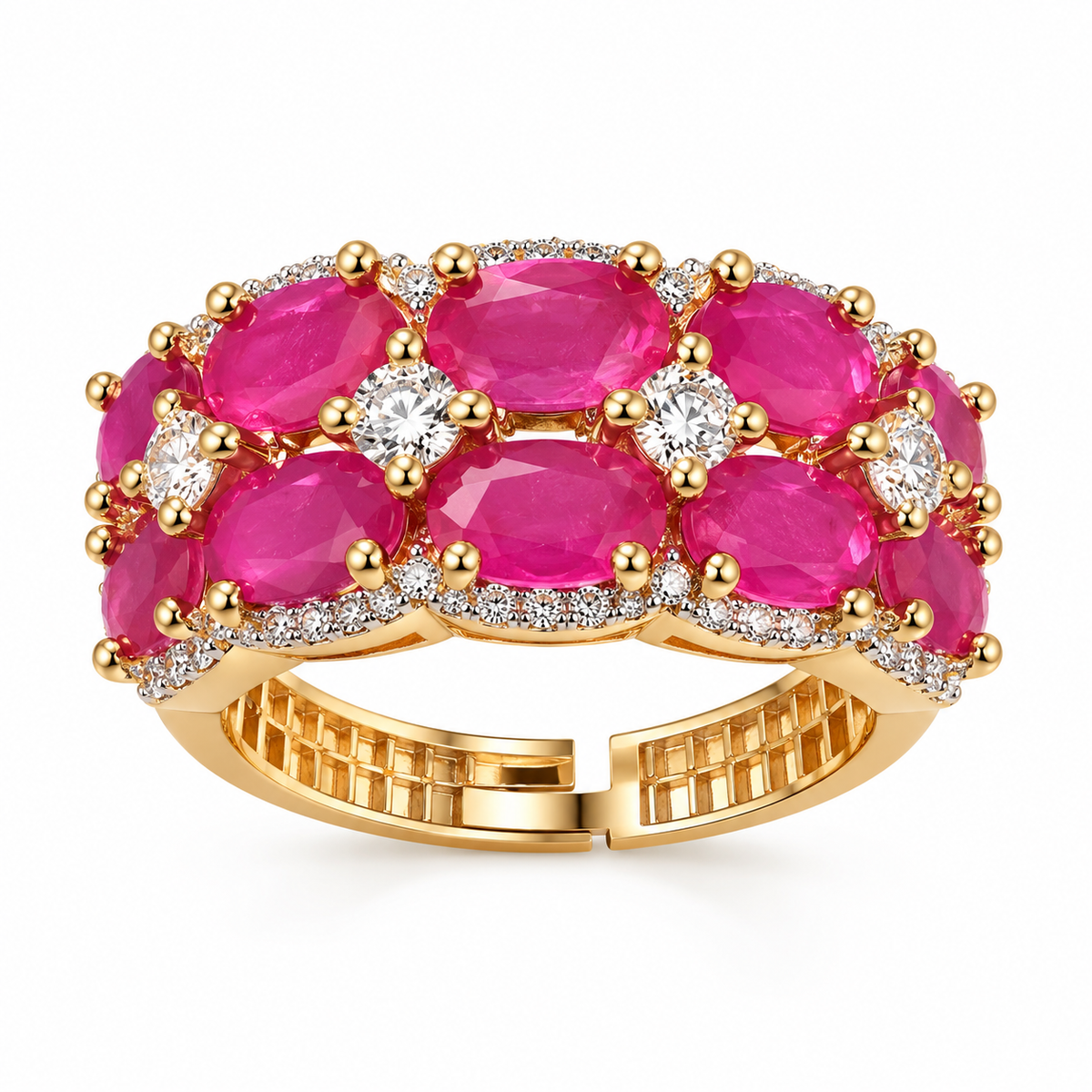 Pink Sapphire Bloom Ring