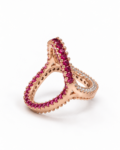 Ruby Pavé Eternity Ring