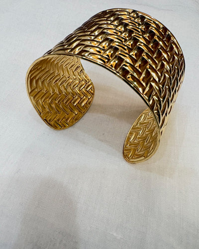 Textured Gold Cuff