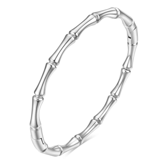 Silver Bamboo Bracelet