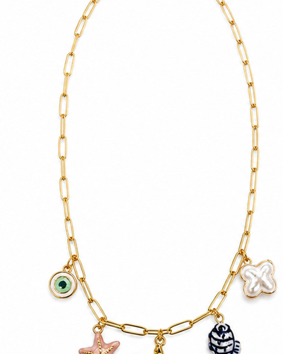 Multi Charm Link Necklace