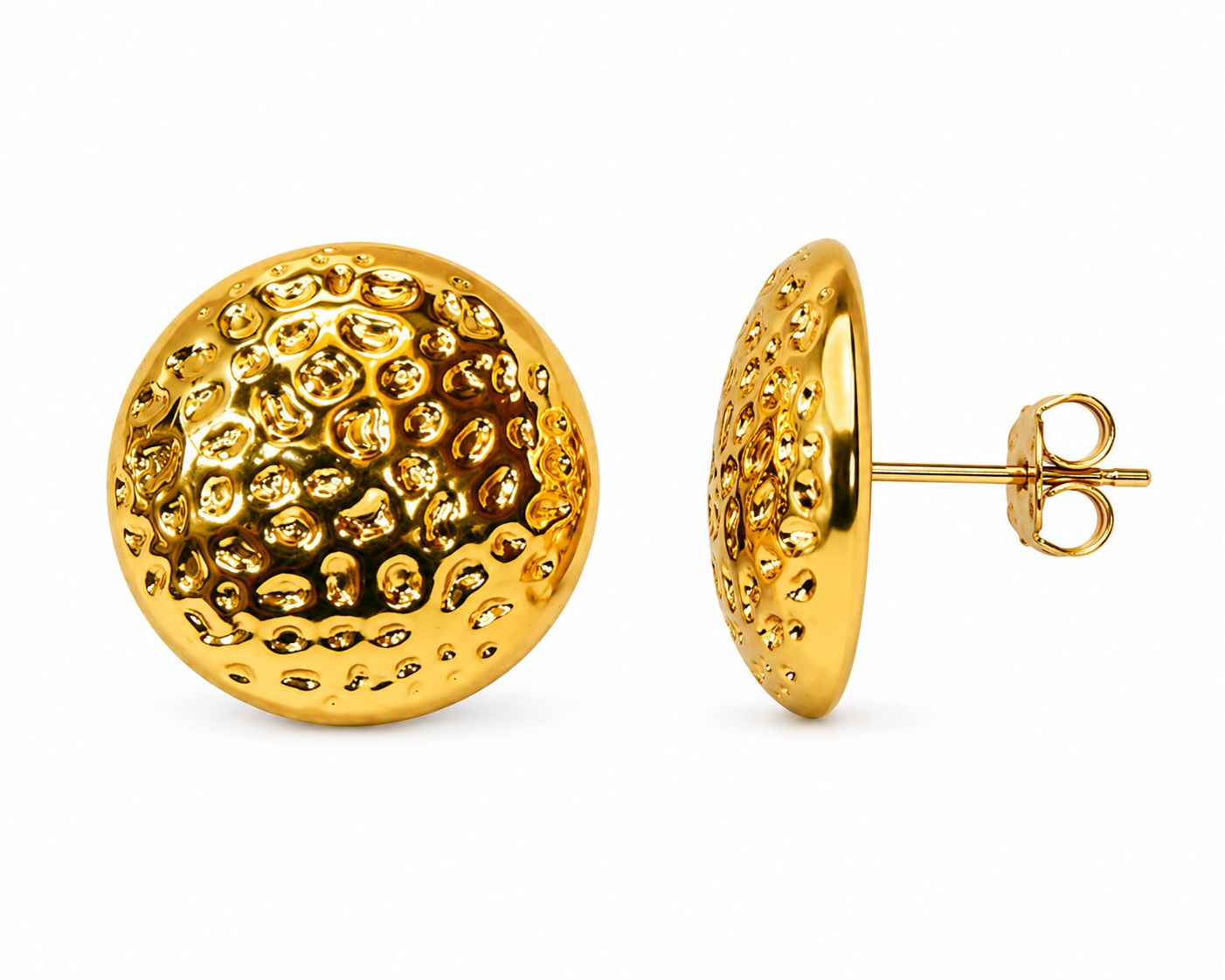 Hammered Disc Stud