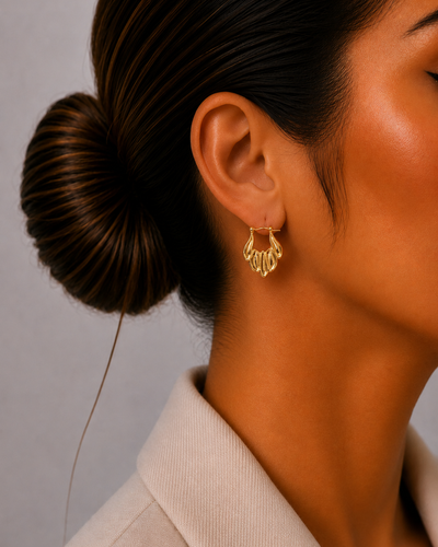 Leaf Hoop Earring