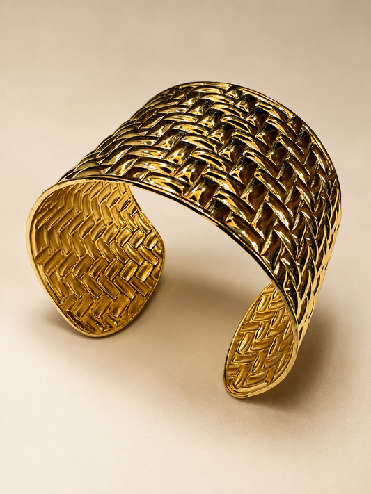 Textured Gold Cuff