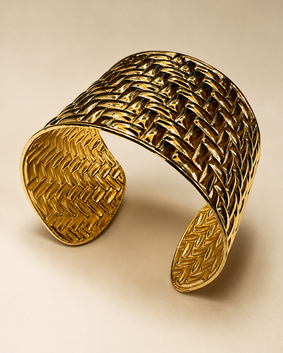 Textured Gold Cuff