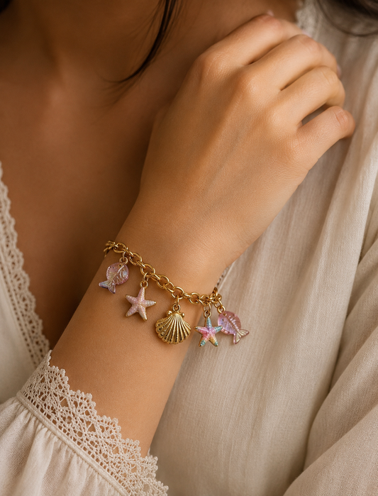 Shell Charm Bracelet