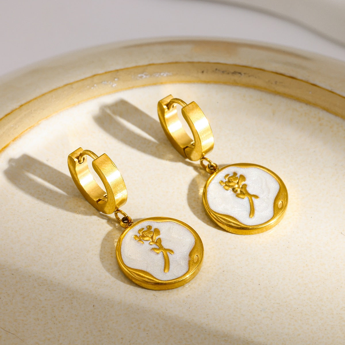 Round Electroplated Jewerly Set