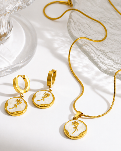 Round Electroplated Jewerly Set