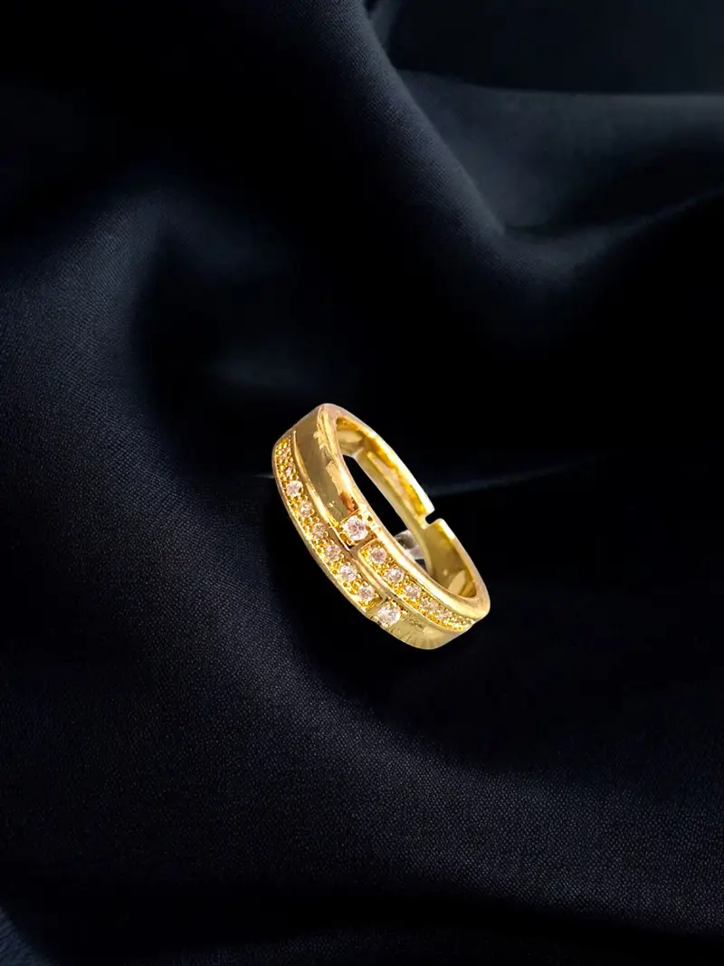 Studded Double Lined Ring