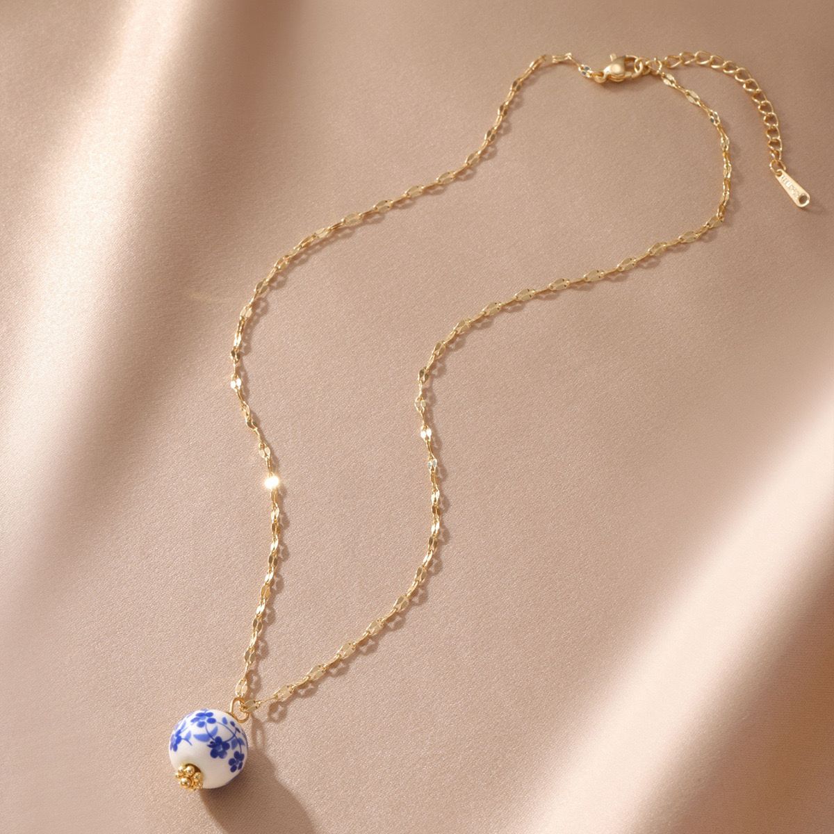Round Ceramic Drop Pendant