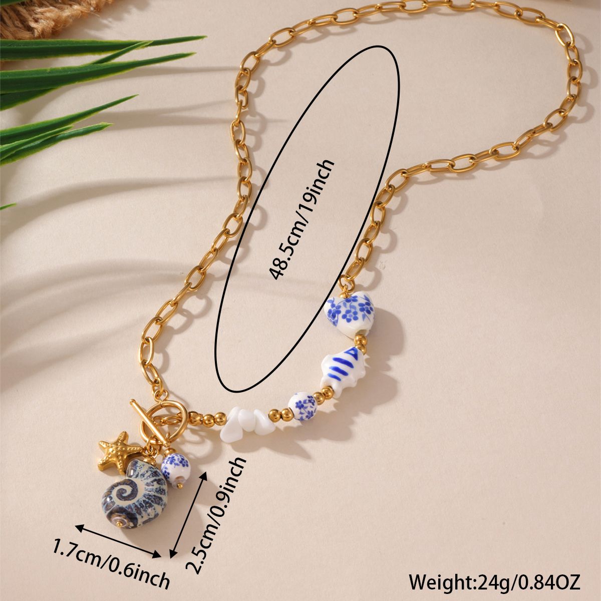 Seashell Charm Chain