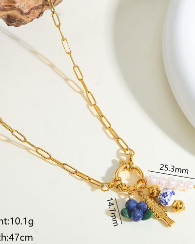 Floral Charm Necklace