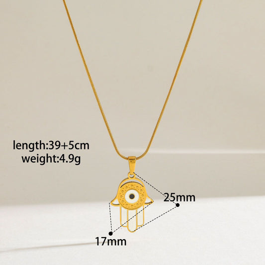 Hamsa Gold Pendant