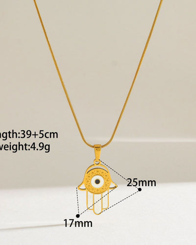 Hamsa Gold Pendant