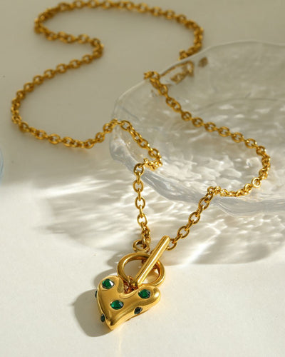 Emerald Heart Charm